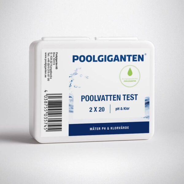 Testset av PH/klor som en frilagd bild