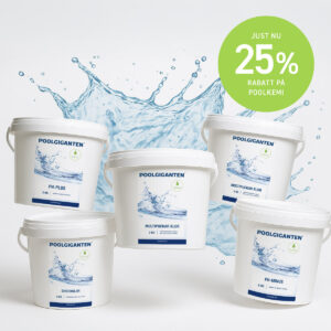 25% rabatt på poolkemi